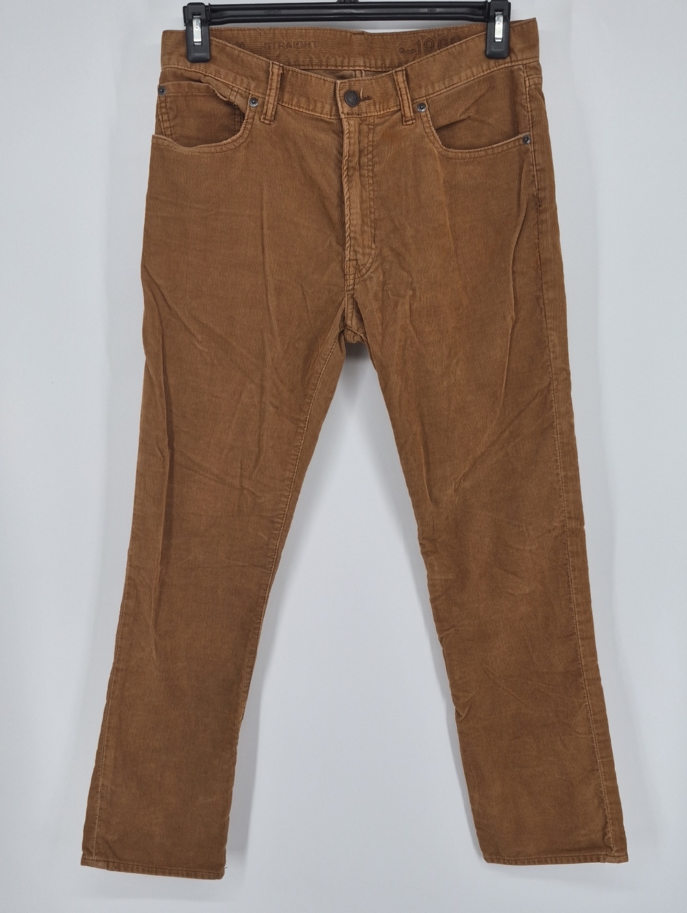 Gap 1969 Mens 32X30 Straight Brown Corduroy Pants Chino
